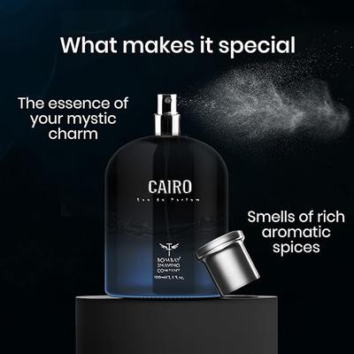 Bombay Shaving Company Cairo EDP Perfume for Menspice Secretlong Lasting Fragrance 100 ml - Men Perfumes (Edt/Edp)
