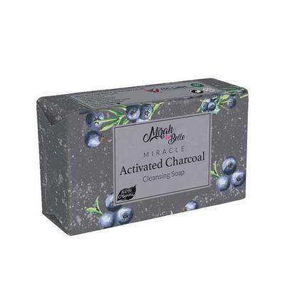 Mirah Belle Organic Activated Charcoal Cleansing Soap 125 gm - Shower Gels & Body Wash