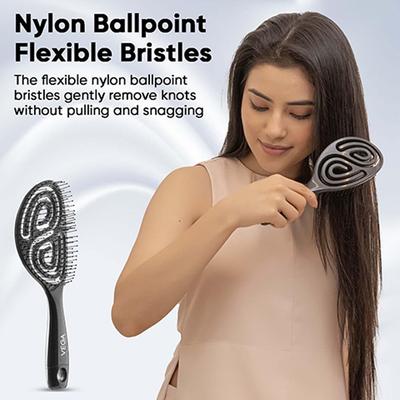 Vega Hair Brush,Vented Hair Brush for Women and Men, for Quick Blow Drying, Wet and Dry Hair (DTB-03) 107 gm - Hair Brushes