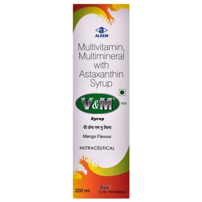 V & M Mango Flavour Syrup 200ml - Supplements-Vam