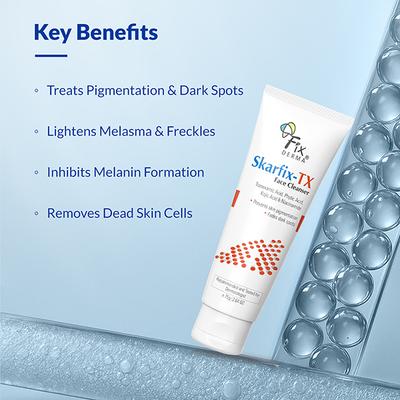 Fixderma Skarfix -TX Face Cleanser with Tranexamic Acid, Kojic Acid & Niacinamide 75 gm - Face Wash & Cleansers