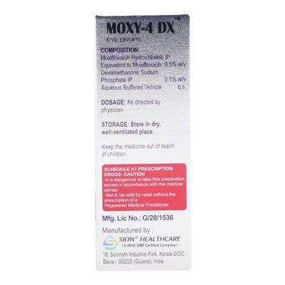 MOXY 4 DX Eye Drops 10ml - Eye Infections-Eaa