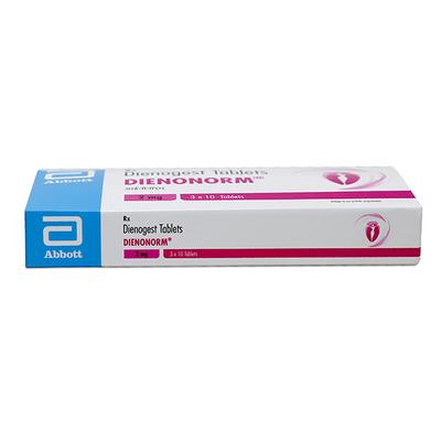 DIENONORM 2mg Tablet 10's - Uterus Conditions-Dut