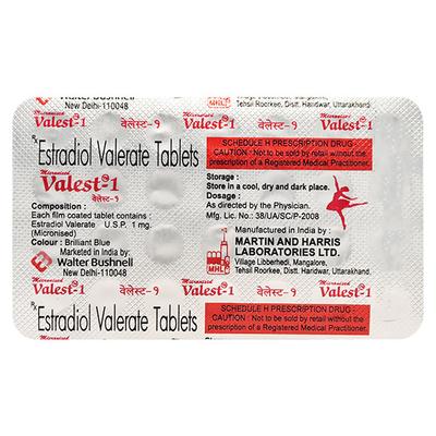 Valest 1mg Tablet 28'S - Hormonal Therapy-Oes