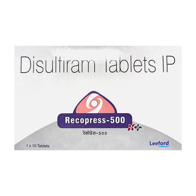 RECOPRESS 500 Tablet 10's - Alcohol Addiction