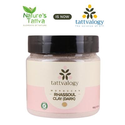 Tattvalogy Moroccan Rhassoul Clay (Dark) 150 gm - Masks & Peels