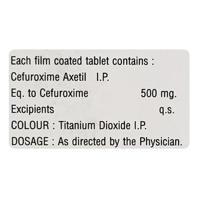 CEFZIM 500mg Tablet 4's - Bacterial Infections-Cep