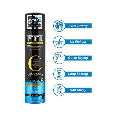 New Dynamic Hair Spray (Level 5) 250ml - Hair Sprays & Mists