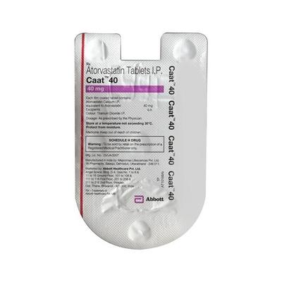 Caat 40mg Tablet 10'S - High Cholesterol-Dys