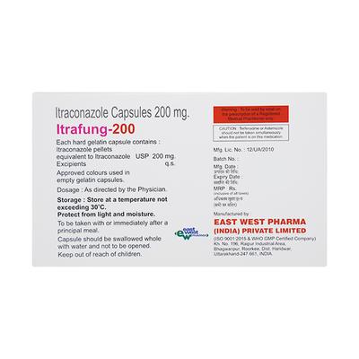 ITRAFUNG 200 Capsule 10's - Fungal Infections-Anf