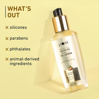Plum Moroccan Argan Oil Miracle Oil-Serum for Hair & Scalp 100% Vegan 100 ml - Hair Oils