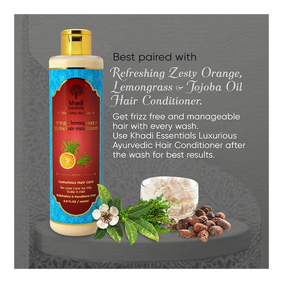 Khadi Essentials The Kajli Collection Hair Rinser - Activated Bamboo Charcoal & Barley 200 ml - Shampoos