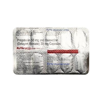 RENERVE DP 50/20 Capsule 10's - Neuropathic Pain-Dru