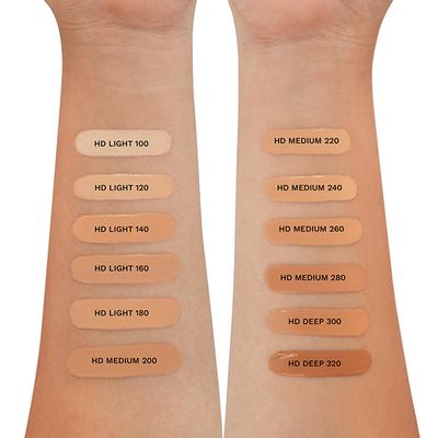 PAC Studio HD Liquid Concealer Radiant Matte Longwear Buildable Coverage - HD Light 140 (8 ml) - Concealer