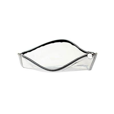 Colorbar Lips & Lashes Flat Pouches(Set Of Two) - White+Blush Pink 1's - Makeup Bags & Cases