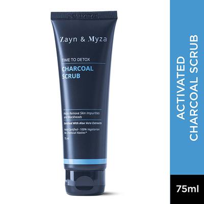 ZM Zayn & Myza Charcoal Face Scrub for Men & Women 75 ml - Face Scrubs