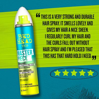 Bed Head Tigi Masterpiece Hair Spray with Extra Strong Hold and Glossy Finish 80 ml - Hair Sprays & Mists