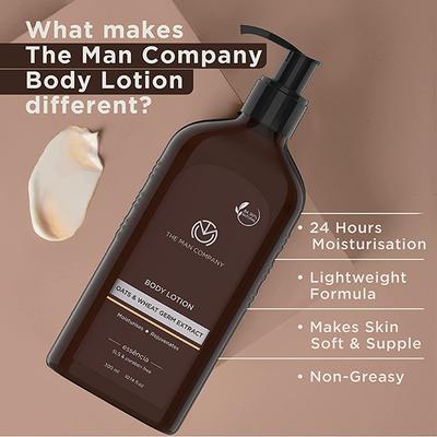 The Man Company Body Lotion - Oats & Wheat Germ Extract 420 ml - Lotions & Creams
