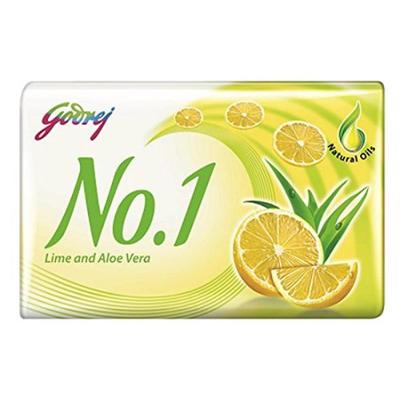 Godrej No.1 Lime and Aloe Vera Soap (Pack of 5 x 100 g) - Soaps