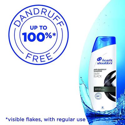 Head & Shoulders Silky Black Anti Dandruff Shampoo for Women & Men 340 gm - Shampoos