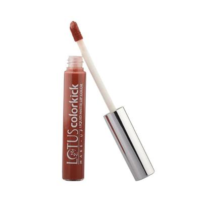 Lotus Make-up Colorkick Liquid Matte LipColor Trendy Tangerine CLM01 6 gm - Liquid Lipsticks