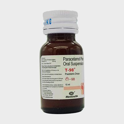 T98 100mg Paediatric Drops 15ml - Fever-Non