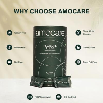 Amocare Pleasure Pulse Enhancer Gummies - Men 60's - Other Supplements