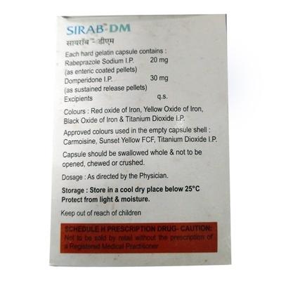 SIRAB DM Capsule 10's - Ulcer/Reflux/Flatulence-Aaa