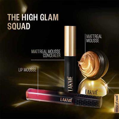 Lakme Xtraordin-airy Mattreal Mousse Concealer, conceals dark circles, even skin tone, Caramel, 9 gm - Concealer