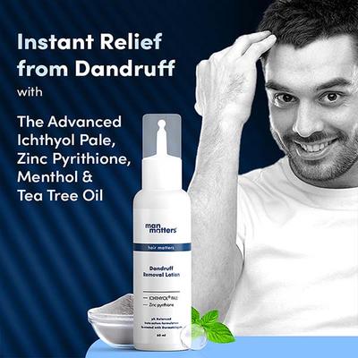 Man Matters Anti-Dandruff Lotion with Tea Tree Extract & Menthol Soothes 60 ml - Hair Lotions & Tonics