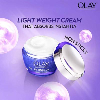 Olay Retinol Kit for Overnight Repair - Retinol Cream with Free Cleanser, 24h Hydration 1's - Night Cream