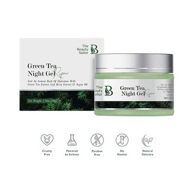The Beauty Sailor Green Tea Night Gel & Night Cream 50 gm - Night Cream