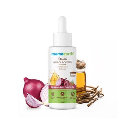 Mamaearth Onion Hair Oil Booster for Men with Onion and Redensyl for Hair Fall Control 30 ml - Hair Oils