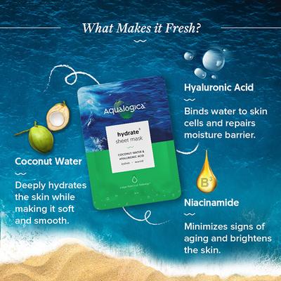 Aqualogica Hydrate Plus Sheet Mask 25 ml - Sheet Masks