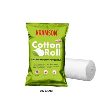 Wellness Kramson Absorbent Cotton Wool 100 gm - Cotton Wool & Swabs