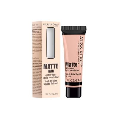 Miss Rose Matte Finish Liquid Foundation Tube Matte Fair 7601 - 039 37 ml - Foundation