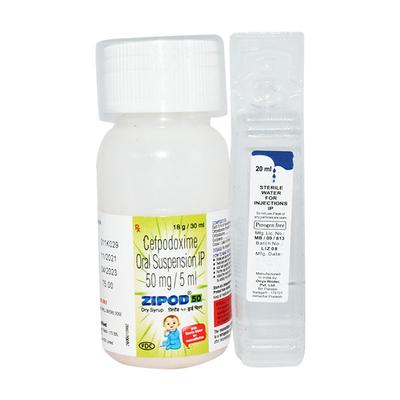 Zipod 50mg Dry Syrup 30ml - Bacterial Infections-Cep