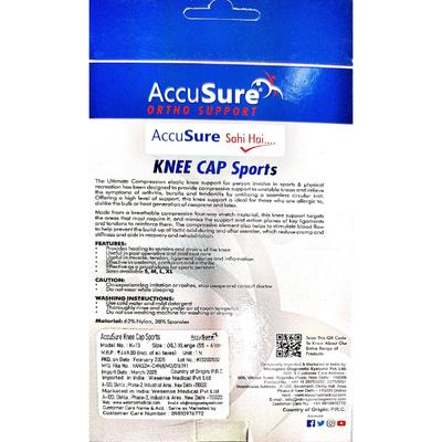 AccuSure Ortho Support Knee Cap Sports (K-13) (XL) 1 s - Knee/Leg Supports
