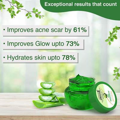 Aryanveda Natural Aloe Vera Gel For Face, Hair & Body (Pack of 2) 200 gm - Skin-Treatment