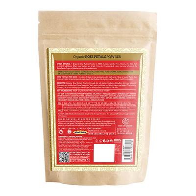 KHADI NATURAL ROSE PETALS ORGANIC POWDER 100 gm - Powder