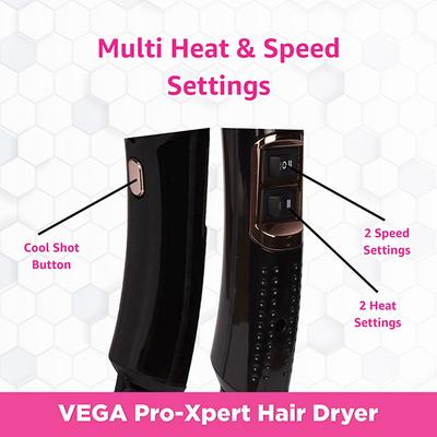 VEGA Pro Xpert 2200w Professional Hair Dryer with Cool Shot (VHDP-03) Black 1 gm - Hair Dryers