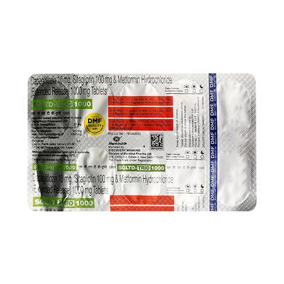 SGLTD TRIO 1000 Tablet 10's - Diabetes-Ant