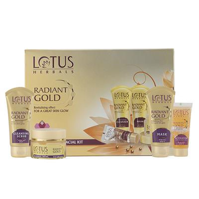 Lotus Herbals Radiant Gold Cellular Glow 5 In 1 Facial Kit 1's - Facial Kits