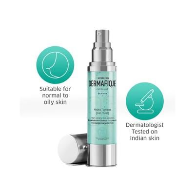 Dermafique Hydratoniquegel Fluid Face Serum for Normal To Oily Skin Dermatologist Tested 50 gm - Face Serum