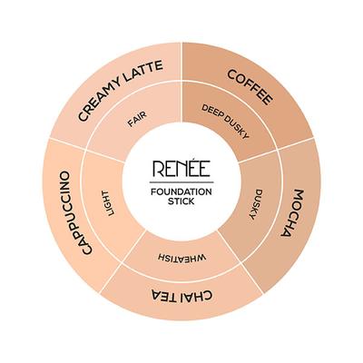 RENEE Face Base Foundation Stick - Creamy Latte 8 gm - Foundation
