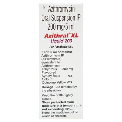 Azithral XL 200mg Liquid 30ml - Bacterial Infections-Mac