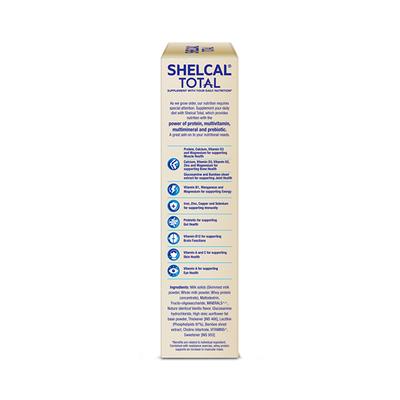 SHELCAL TOTAL NO ADDED SUGAR VANILLA FLAVOUR Powder 400g - Multi-Vitamins