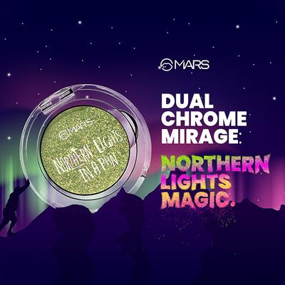 Mars Northern Lights In A Pan Eyeshadow With Dual-Tone Shimmer Shades - 04 Canadian Gleam 0.5 gm - Eye Shadow Palettes