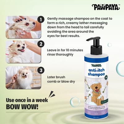 Pawpaya Anti-Itch Shampoo New 250 ml - Pet Grooming