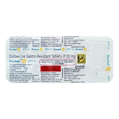 DUXEAD 20 Tablet 10's - Depression-Ant